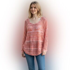 Roz & Ali Pink Knit Sweater